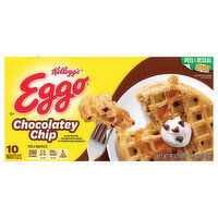 Eggo Waffles, Chocolatey Chip - 10 Each 