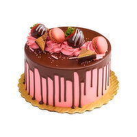 Fresh Gourmet Chocolate Strawberry Cake - 8 Inch 