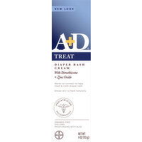 A+D Diaper Rash Cream, Treat - 4 Ounce 