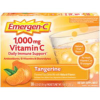 Emergen-C Vitamin C, 1,000 mg, Tangerine, Fizzy Drink Mix - 30 Each 