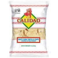 Calidad Tortilla Chips, White Corn - 11 Ounce 