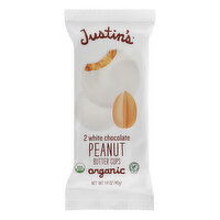 Justin's Peanut Butter Cups, Organic, White Chocolate