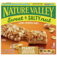 Nature Valley Granola Bar, Peanut, Chewy, Sweet & Salty Nut - 6 Each 