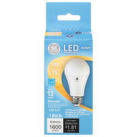 GE Light Bulb, LED, Daylight, 15 Watts