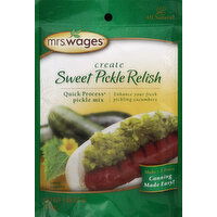 Mrs. Wages Pickle Mix, Quick Process, Sweet Pickle Relish - 3.88 Ounce 