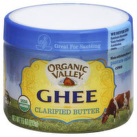 Organic Valley Butter, Clarified, Ghee - 7.5 Ounce 