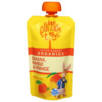 Pumpkin Tree Fruit Puree, Organic, Banana, Mango & Orange - 4 Ounce 