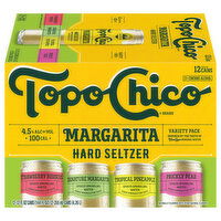 Topo Chico Hard Seltzer, Margarita, Assorted, Variety Pack - 12 Each 