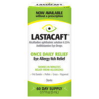 Lastacaft Eye Allergy Itch Relief - 0.17 Fluid ounce 