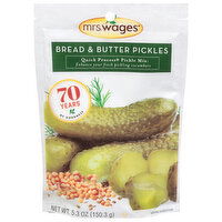 Mrs. Wages Pickles, Bread & Butter - 5.3 Ounce 