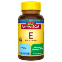 Nature Made Vitamin E, 400 IU (180 mg), Softgels - 100 Each 