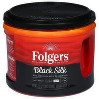 Folgers Coffee, Ground, Dark, Black Silk - 22.6 Ounce