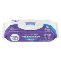 Tippy Toes Wipes, Thick & Quilted, Fragrance Free - 72 Each 