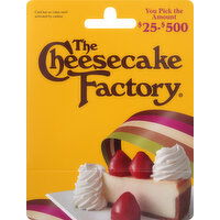 Cheesecake Factory Gift Card, $25-$500 - 1 Each 