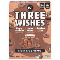 Three Wishes Cereal, Grain free, Cocoa Flavor - 8.6 Ounce 