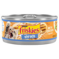 Friskies Cat Food, with Chicken in Gravy, Shreds, Adult