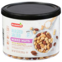 Brookshire's Roasted Salted Mixed Nuts, With Peanuts - 10.3 Ounce 