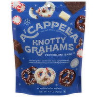 A'Cappella Knotty Grahams, Peppermint Bark - 4.5 Ounce 