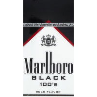 Marlboro Cigarettes, Black 100's, Special Blend - 20 Each 