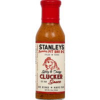 Stanleys Clucker Sauce, Spicy & Tangy - 12 Ounce 