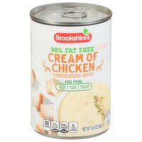 Brookshire's Cream Of Chicken Soup, 98% Fat Free - 10.5 Ounce 