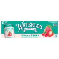 Waterloo Sparkling Water, Guava Berry - 12 Each