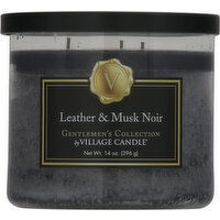 Village Candle Candle, Leather & Musk Noir - 1 Each 