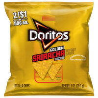 Doritos Tortilla Chips, Golden Sriracha - 1 Ounce 