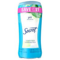 Secret Antiperspirant/Deodorant, Shower Fresh, Invisible Solid - 2 Each 