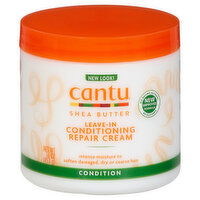 Cantu Conditioning Repair Cream, Leave-In, Shea Butter - 16 Ounce 