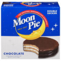 Moon Pie Pies, Chocolate, Double Decker - 8 Each 