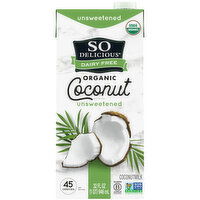 So Delicious Dairy Free Organic Unsweetened Coconutmilk - 32 Fluid ounce 