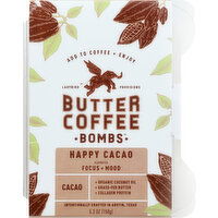 Butter Coffee Bombs Coffee, Happy Cacao - 5.3 Ounce 