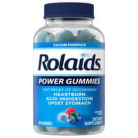 Rolaids Calcium Phosphate, Power, Smooth Berry Flavored, Gummies - 54 Each 