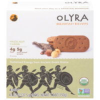 Olyra Breakfast Biscuits, Hazelnut Carob, On the Go Packs - 4 Each 