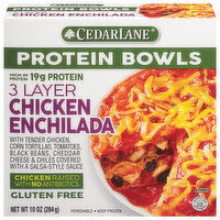 CedarLane Protein Bowls, Chicken Enchilada, 3 Layer - 10 Ounce 