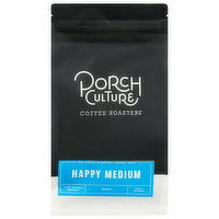 Porch Culture Coffee Roasters Coffee, Whole Bean, Happy Medium - 12 Ounce 