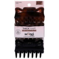 Scunci No-Slip Grip Claw Clips - 3 Each