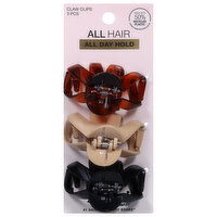 Scunci All Hair All Day Hold Claw Clips - 3 Each