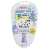 BiC Razors, Lavender & Eucalyptus Scented, 4 Blades - 4 Each 