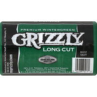 Grizzly Snuff, Moist, Long Cut, Premium Wintergreen - 5 Each 