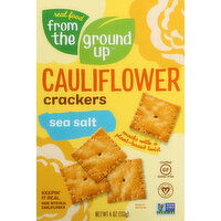 From the Ground Up Cauliflower Crackers, Sea Salt - 4 Ounce 