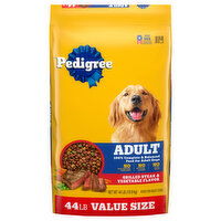 Pedigree Dog Food,  Grilled Steak & Vegetable Flavor, Adult - 44 Pound 