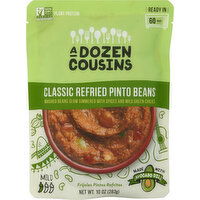 A Dozen Cousins Pinto Beans, Refried, Classic, Mild - 10 Ounce 