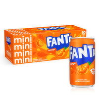 Fanta  Orange Soda Fruit Flavored Soft Drink - 10 Each 