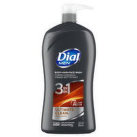 Dial Body + Hair + Face Wash, 3 in 1, Ultimate Clean, Fresh Water - 32 Fluid ounce 