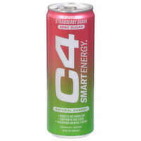 C4 Energy Drink, Sparkling, Zero Sugar, Strawberry Guava - 12 Fluid ounce 