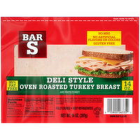 Bar S Deli Style Oven Roasted Turkey Breast - 14 Ounce 