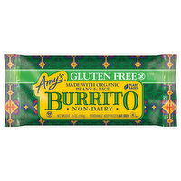 Amy's Frozen Bean & Rice Burrito, Gluten Free, Non-Dairy, 5.5 oz. - 5.5 Ounce 