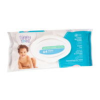 Tippy Toes Thick Quilted Wipes, Green Tea & Cucumber - 64 Each 